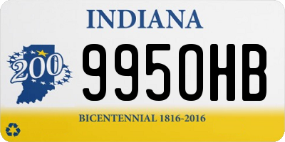 IN license plate 995OHB