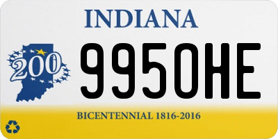 IN license plate 995OHE