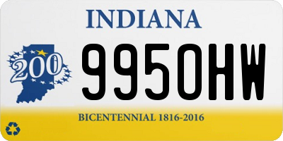 IN license plate 995OHW