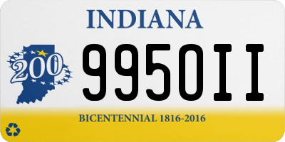 IN license plate 995OII