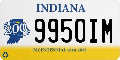 IN license plate 995OIM