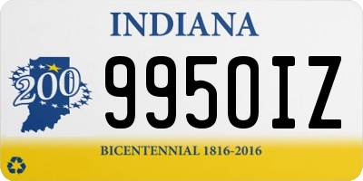 IN license plate 995OIZ