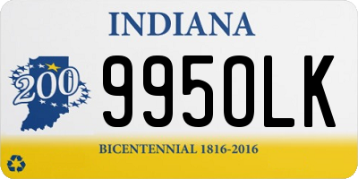 IN license plate 995OLK