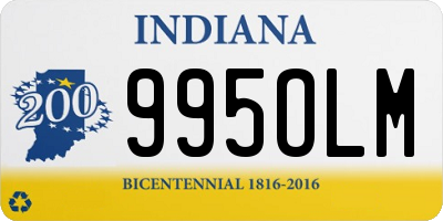 IN license plate 995OLM