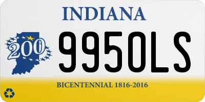 IN license plate 995OLS