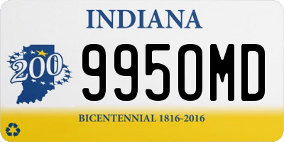 IN license plate 995OMD