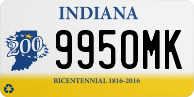 IN license plate 995OMK