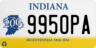 IN license plate 995OPA