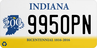 IN license plate 995OPN