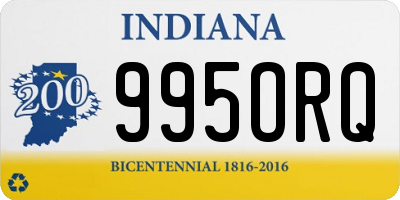 IN license plate 995ORQ