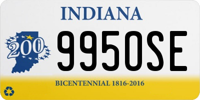 IN license plate 995OSE