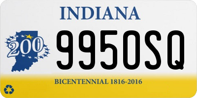 IN license plate 995OSQ