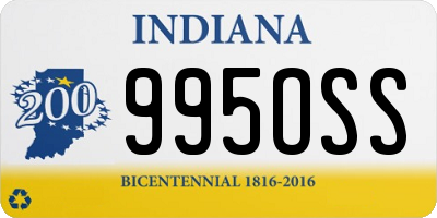 IN license plate 995OSS