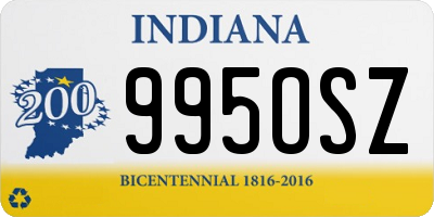 IN license plate 995OSZ