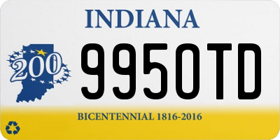 IN license plate 995OTD