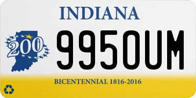 IN license plate 995OUM