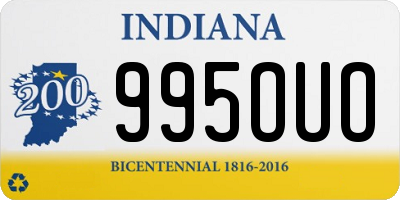 IN license plate 995OUO