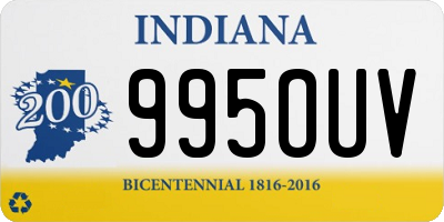 IN license plate 995OUV