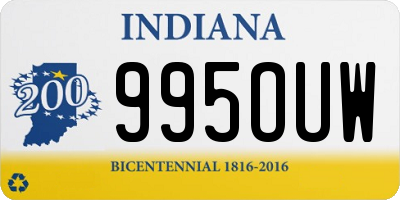 IN license plate 995OUW