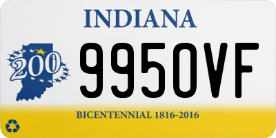 IN license plate 995OVF
