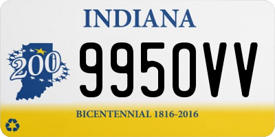 IN license plate 995OVV