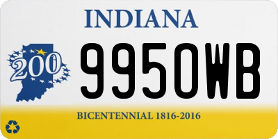 IN license plate 995OWB