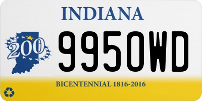 IN license plate 995OWD