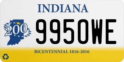 IN license plate 995OWE