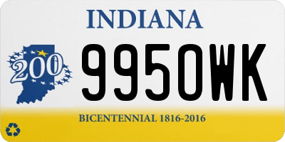 IN license plate 995OWK