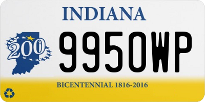 IN license plate 995OWP