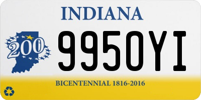 IN license plate 995OYI