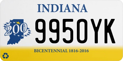 IN license plate 995OYK