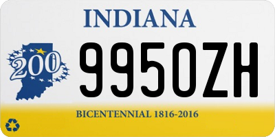 IN license plate 995OZH