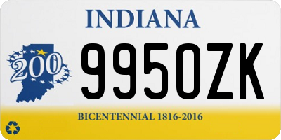 IN license plate 995OZK