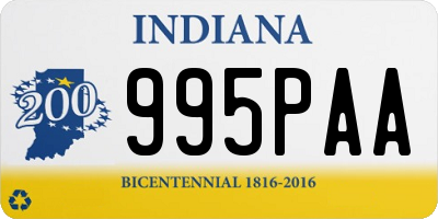 IN license plate 995PAA