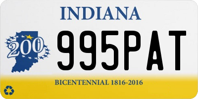 IN license plate 995PAT
