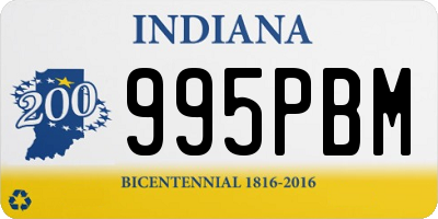 IN license plate 995PBM