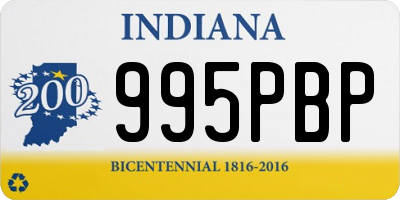 IN license plate 995PBP