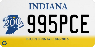 IN license plate 995PCE