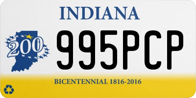 IN license plate 995PCP