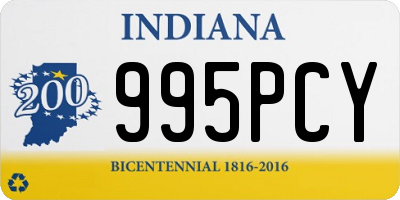 IN license plate 995PCY