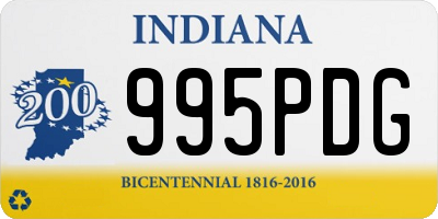 IN license plate 995PDG