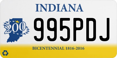 IN license plate 995PDJ