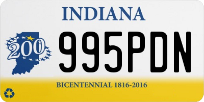 IN license plate 995PDN