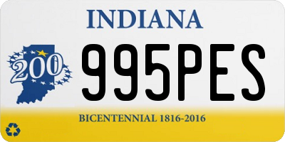 IN license plate 995PES