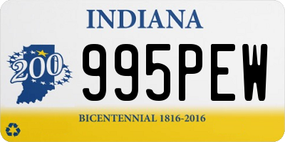 IN license plate 995PEW