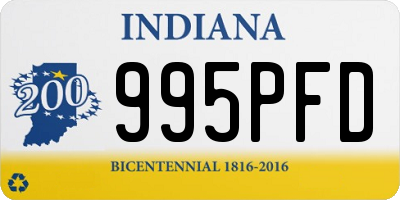 IN license plate 995PFD