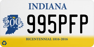 IN license plate 995PFP