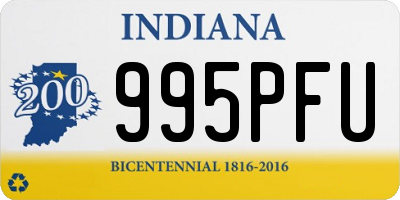 IN license plate 995PFU