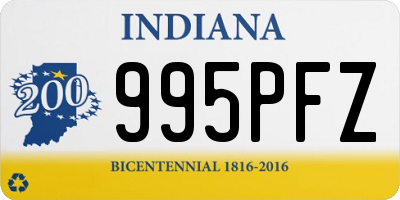 IN license plate 995PFZ